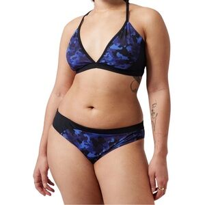 Athleta Freestyle Camo Bikini Top Size L Bikini Bottom Size M